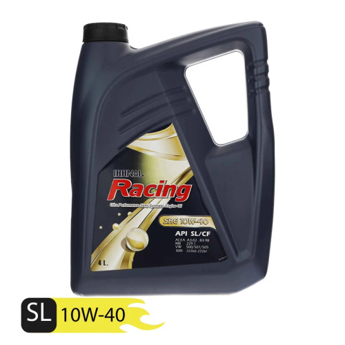 روغن موتور ایرانول racing 10w40 SLحجم 4 لیتر