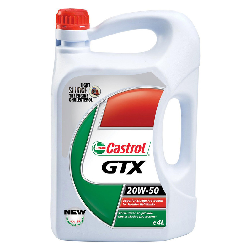 روغن موتور خودرو کاسترول مدلGTX 4L 20W50 SL حجم 4 لیتر